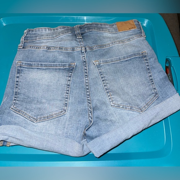 Aeropostale Seriously Stretchy High-Rise Curvy Midi Shorts size 2 - Picture 4 of 4